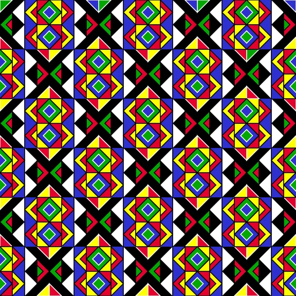 民族の幾何学的なパターン — ストックベクタ