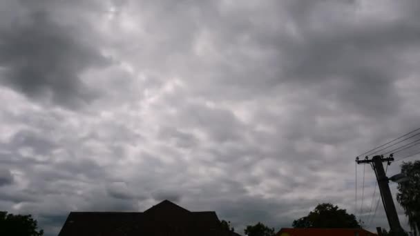 Overcast moving clouds — Stock Video