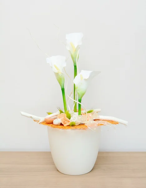 BlomdekorKvětinové dekorace — Stockfoto
