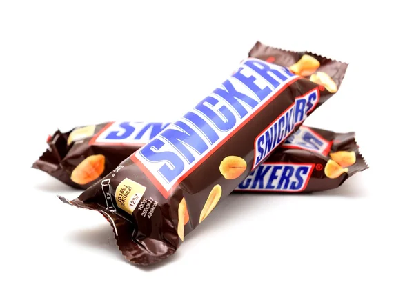 Snickers candy bar — Zdjęcie stockowe