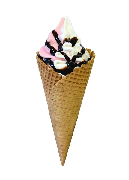 Cono de helado de servir suave — Foto de Stock