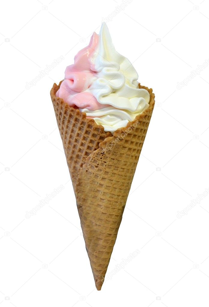 Soft serve ice cream cone Stock Photo by ©hamikus 50287543