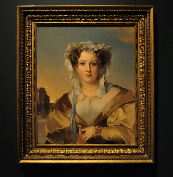 Painting of Beautiful Lady — Stock Photo, Image