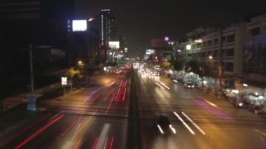 Bangkok şehir yol timelapse