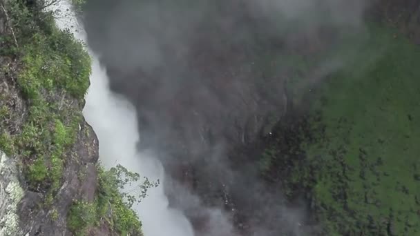 Waterfall Airial Shot — Stock Video