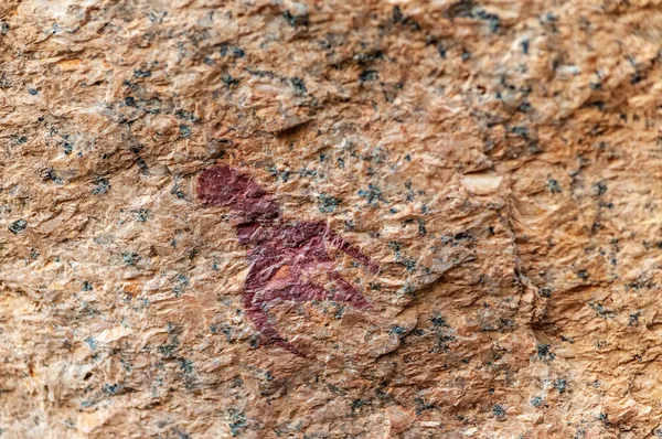 Arte rupestre do povo de San perto de Spitzkoppe — Fotografia de Stock