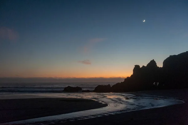 Tramonto a Pfeiffer Beach — Foto Stock