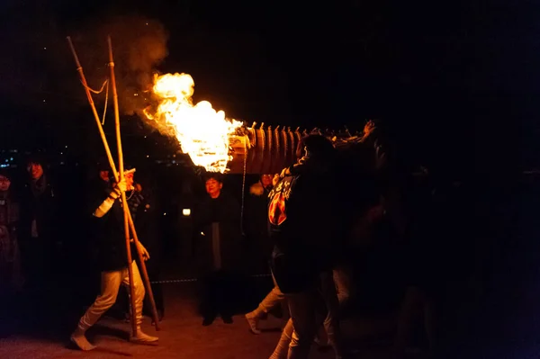 厳島神社の鎮火祭 — ストック写真