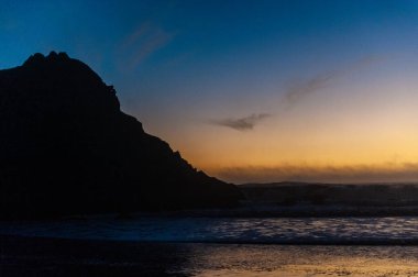 Pfeiffer plajında gün batımı