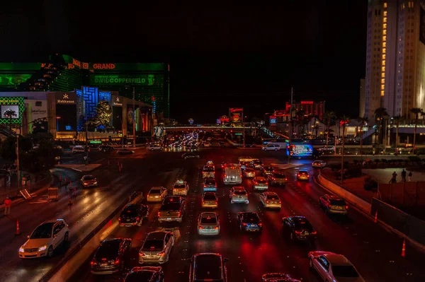 Una serata sulla striscia di Las Vegas — Foto Stock