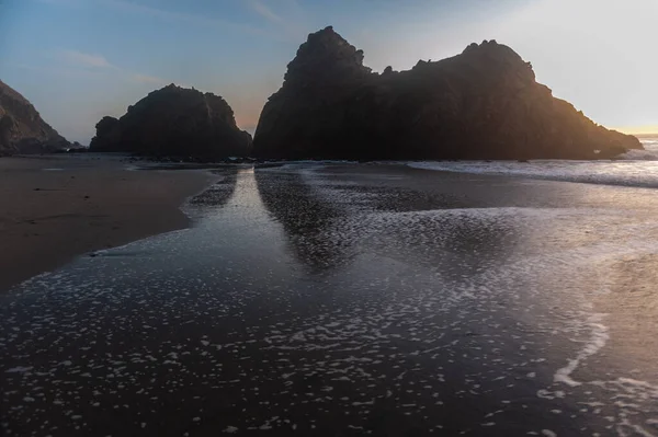 Solnedgång vid Pfeiffer Beach — Stockfoto