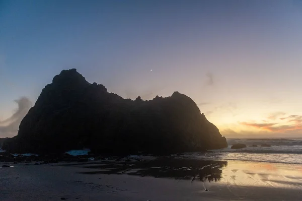 Tramonto sulla spiaggia di Pfeiffer — Foto Stock