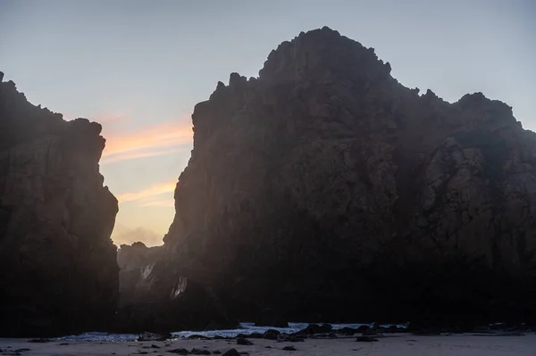 Coucher de soleil à la plage de Pfeiffer — Photo