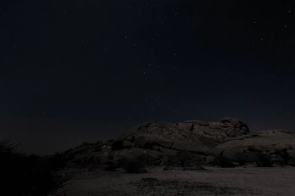 Намібійська пустеля вночі — стокове фото