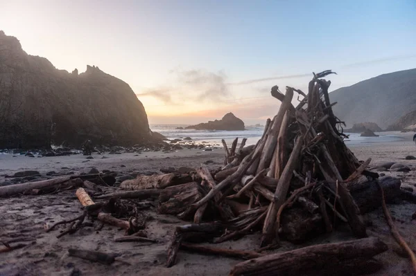 Pfeiffer plajında gün batımı
