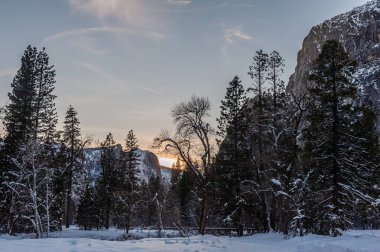 Yosemite Vadisi 'nde gün batımı