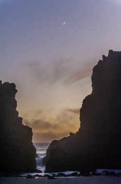 Pfeiffer plajında gün batımı