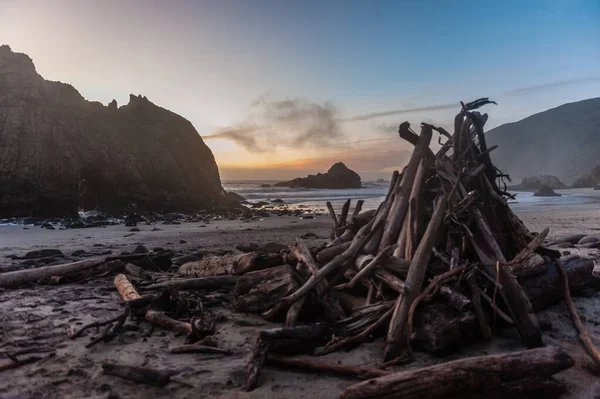 Pfeiffer plajında gün batımı
