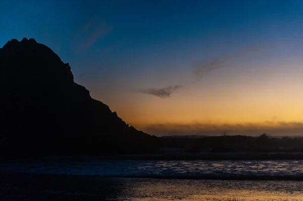 Tramonto sulla spiaggia di Pfeiffer — Foto Stock