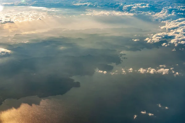 Japonya Nın Doğu Sahilinin Havadan Görüntüsü Yaklaşık 000 Fitten — Stok fotoğraf