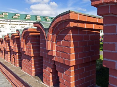 Moskova. kremlin Duvarı'nın bir parçası
