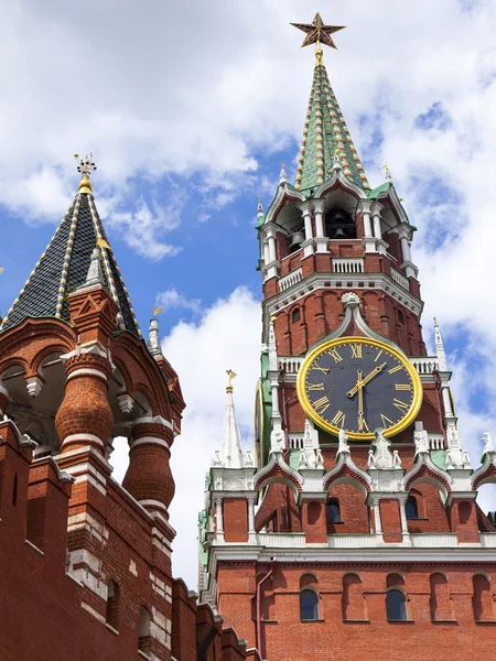 Moscú. Torre Spasskaya del Kremlin de Moscú — Foto de Stock