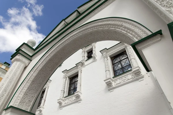Moscovo. Detalhe arquitetônico do edifício da Câmara Facetada do Kremlin de Moscou — Fotografia de Stock