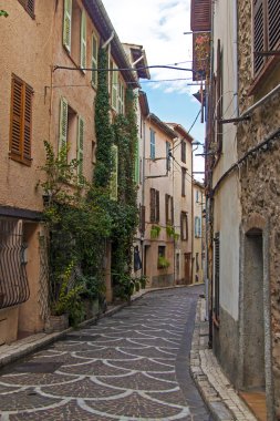 Ekim 2013 yılında cote d'azur, Fransa. eski Fransız Antibes şehir tipik görünüm