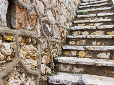 Ekim 2013 yılında cote d'azur, Fransa. eski Fransız Antibes şehir tipik mimari detaylar