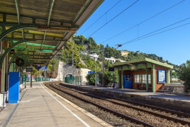Fransa, cote d'azur, villefranche. Akdeniz kıyısında tatil