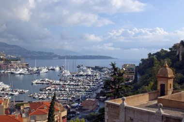 Monaco. En yüksek noktadan tipik bir görünüm .