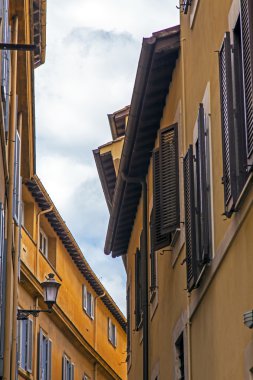 Roma, İtalya. şehrin tarihi binaların tipik mimari detaylar