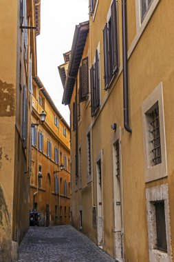 Roma, İtalya. şehrin tarihi binaların tipik mimari detaylar