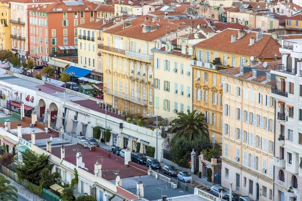 France, Nice, 11 octobre 2013. Promenade anglaise au soleil du matin — Photo