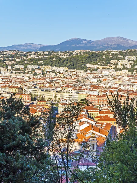 France , Nice. View of the city from the hill Chateau — Stock Photo, Image