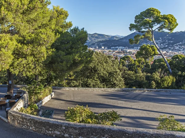 Francia, Costa de Azur. Parque en Niza, en la colina Chateau — Foto de Stock