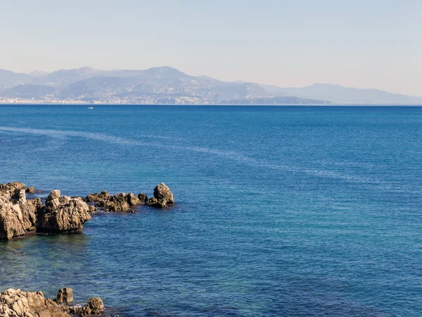 Frankrike, antibes. utsikt över bukten — Stockfoto