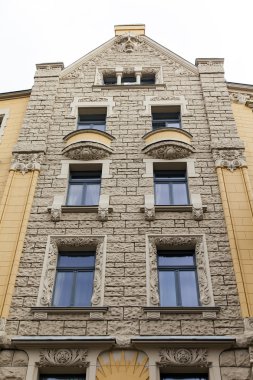 Riga, Letonya. tipik mimari detaylar