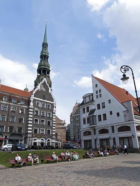 Letland, riga.tipichny stedelijke weergave — Stockfoto