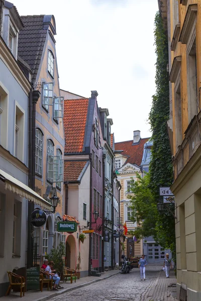 Letónia, Riga.Tipichny vista urbana — Fotografia de Stock