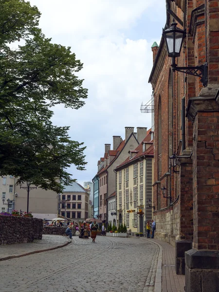 Letonia, Riga.Tipichny vista urbana — Foto de Stock