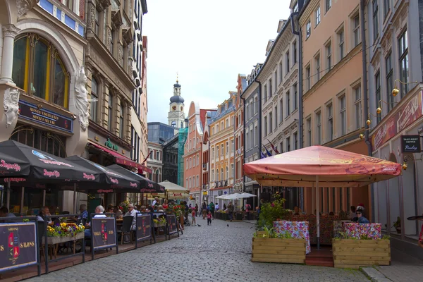 Lettország, riga.tipichny városi megtekintése — Stock Fotó