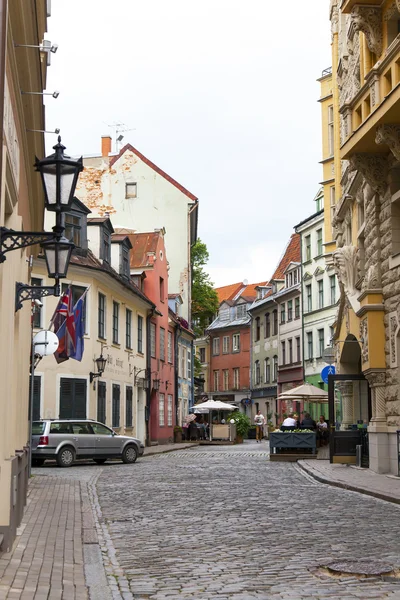 Letonya, riga.tipichny kentsel görünümü — Stok fotoğraf