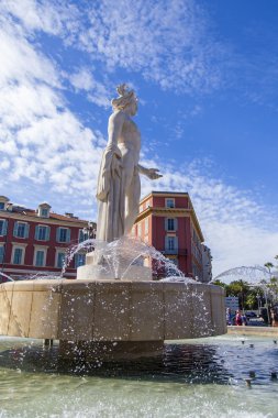 Fransa, güzel, Ekim 2013. apollo loschad massena, heykel