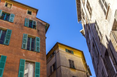 France , Nice. Typical architectural details of the old town