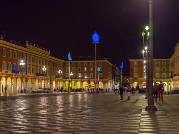 Francia, Niza. Plaza Massena, la plaza central de la ciudad — Foto de Stock