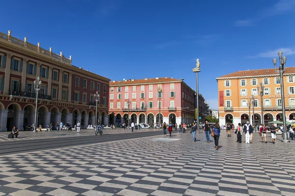 Francia, Nizza. Piazza Massena, la piazza centrale della città — Foto Stock