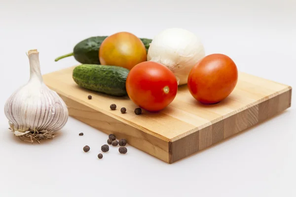Färska grönsaker för sallad — Stockfoto