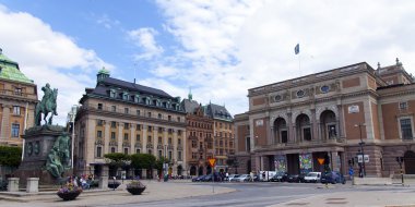 Stockholm. tipik bir kent görünümü