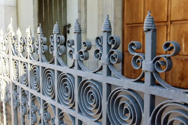 Stockholm , Sweden. Ancient forged decorative fence — Stock Photo, Image